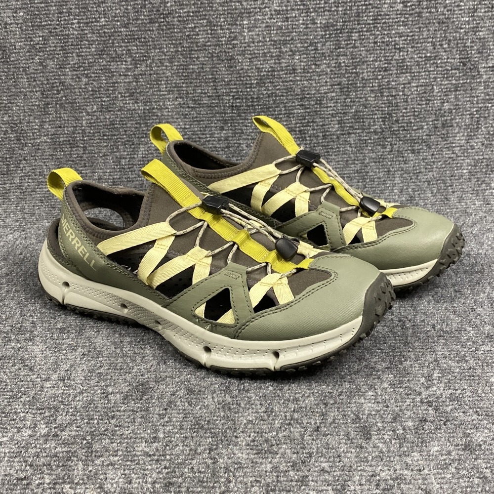 Merrell Sandal Womens 9 Speed Fusion Web Lichen Olive Bungee Closed Toe J033536